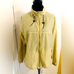 Vintage LL Bean Jacket Adult Large Beige  Zip Up Hoodie Windbreaker Mens